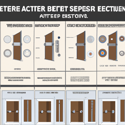 An infographic explaining the different certification levels for bullet proof doors and the types of firearms they can resist.