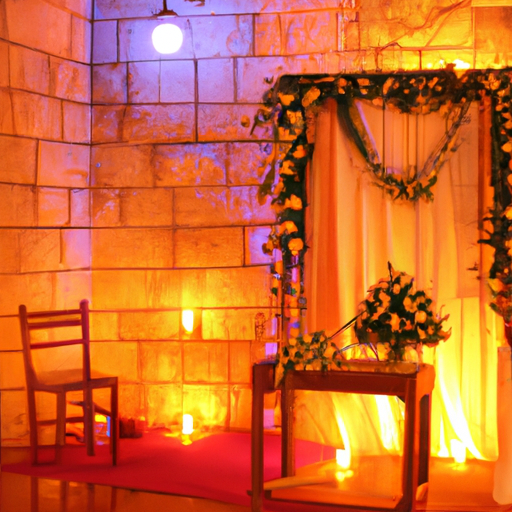 תמונה של מקום מעוצב להפליא לטקס ברית מילה בירושלים